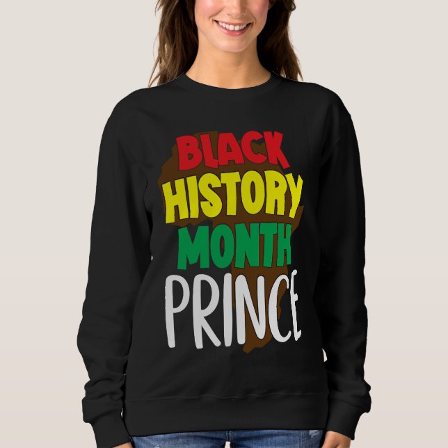Black History Month Prince African American Youth Sweatshirt (Vorderseite)