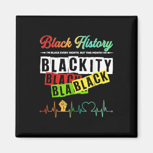 Black History Month Prith African Mens Wo Magnet