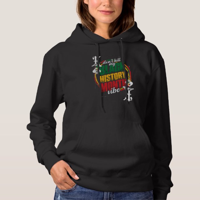 Black History Month Proud Black Poker Player Appar Hoodie (Vorderseite)