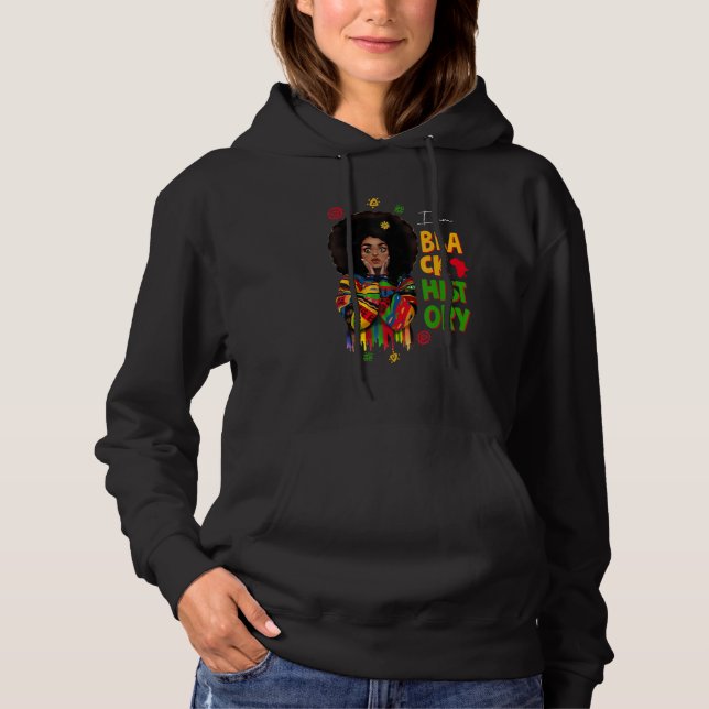 Black History Month Shirt Girls African Woman Afro (Vorderseite)