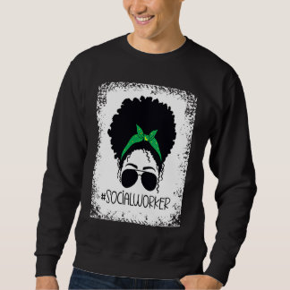 Black History Month Social Worker Black Education Sweatshirt