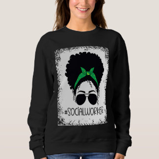 Black History Month Social Worker Black Education Sweatshirt