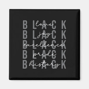 Black History Month Stolz Afroamerikanische Feier Magnet