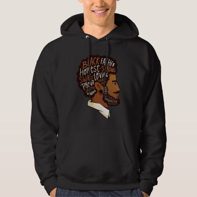 Black History Month Strong Father Proud DNA Roots  Hoodie (Vorderseite)