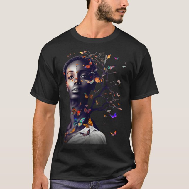 Black History Month the emergence of Butterfly hop T-Shirt (Vorderseite)