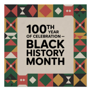 Black History Month Veranstaltung feiern Poster
