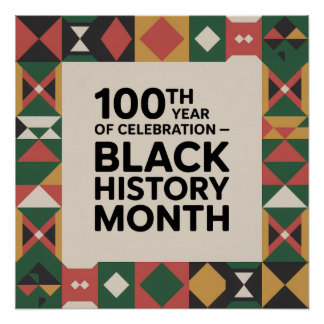 Black History Month Veranstaltung feiern Poster