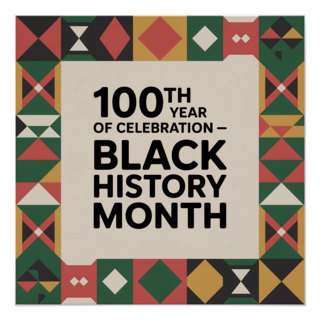 Black History Month Veranstaltung feiern Poster (Vorderseite)