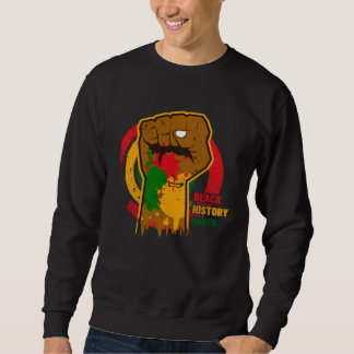Black history month with african map flag for afro sweatshirt