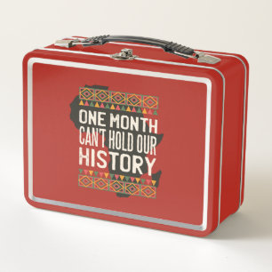 Black History Month Zitate - Unsere Geschichte kan Metall Brotdose