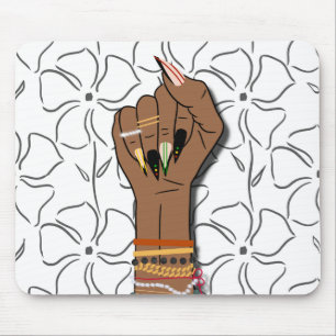 Black History Nail Art Mousepad