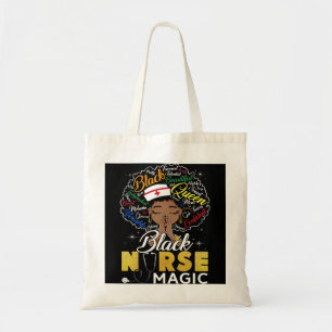 Black History Nurse African American Pride Afro Wo Tragetasche