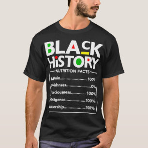 Black History Nutrition Fakten Melanin Ernährung T-Shirt