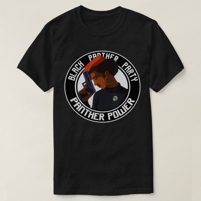 Black History Panther Party-Geschenk T-Shirt (Design vorne)