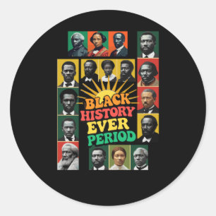 Black History Period Black Culture Sticker1 Runder Aufkleber