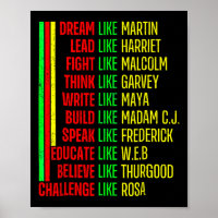 Black History Pride Martin Black Afro African