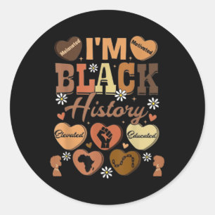 Black History Pride Melanin Black Cowgirl Afro Ame Runder Aufkleber