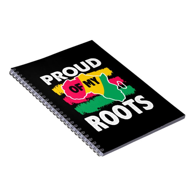 Black History Proud of My Roots Notebook Notizblock (Rechte Seite)