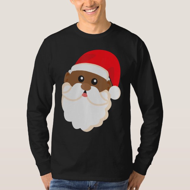 Black History Santa Funny Cool Prix Weihnachten T-Shirt (Vorderseite)