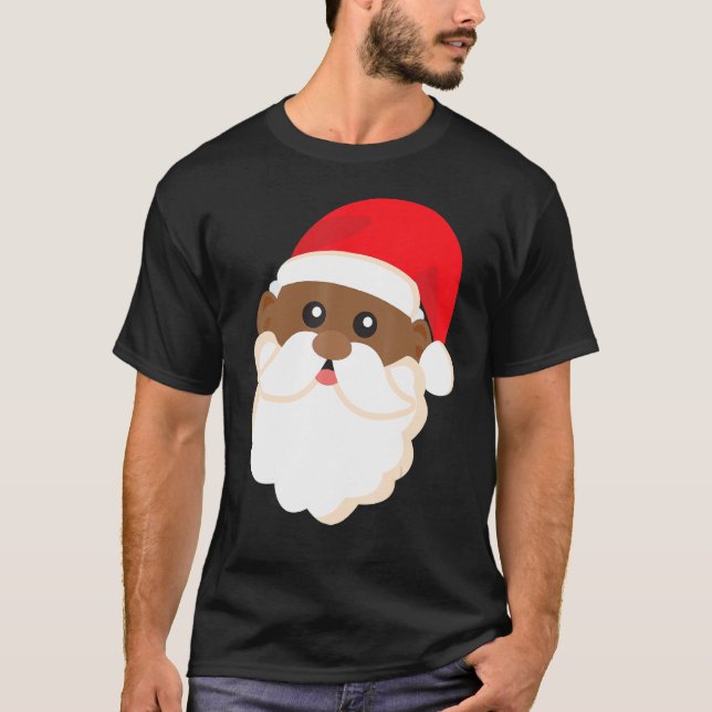 Black History Santa Funny Cool Prix Weihnachten T-Shirt (Vorderseite)