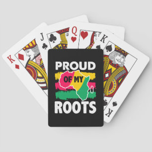 Black History Stolz auf meine Roots Playing Cards Spielkarten