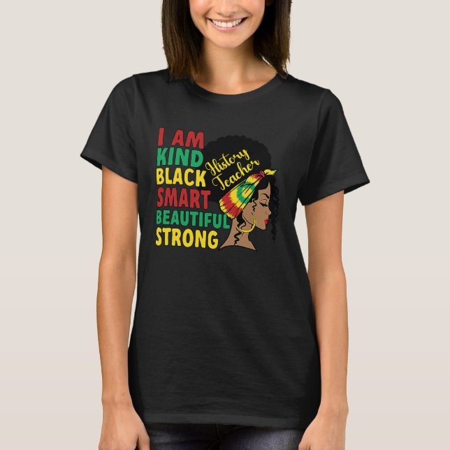 Black History Teacher History Lehren Afrikanisches T-Shirt (Vorderseite)