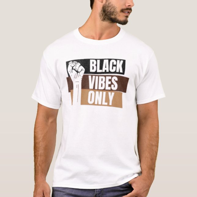 Black History Vibes Only Melanin Men Women Kids Bo T-Shirt (Vorderseite)