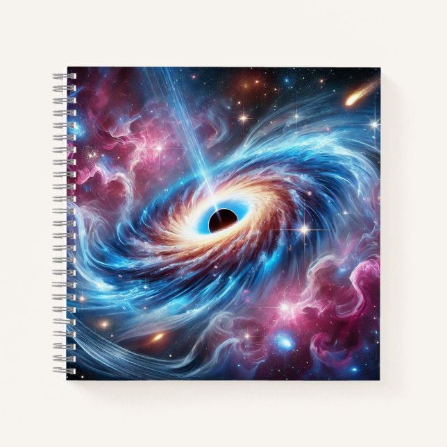 Black Hole & Astrophysics Cosmic Energy & Space Notizbuch (Vorderseite)