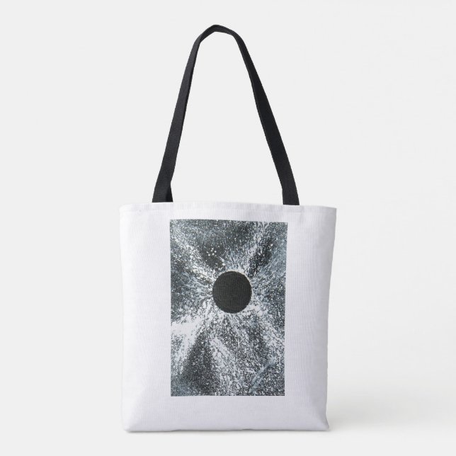 Black Hole Doppelseide Tote Tasche. (Rückseite)