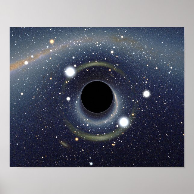 Black Hole Einstein Ring NASA Poster (Vorne)
