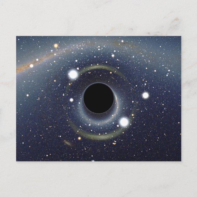 Black Hole Einstein Ring NASA Postkarte (Vorderseite)