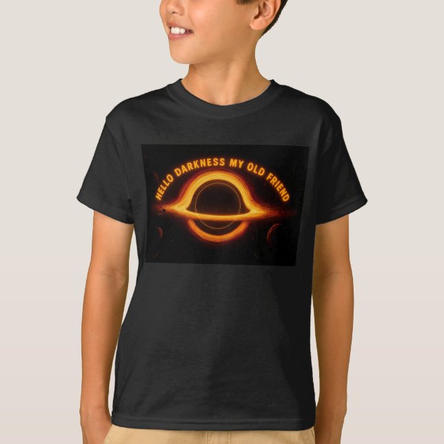 Black Hole Interstellar Conversation T-Shirt (Vorderseite)