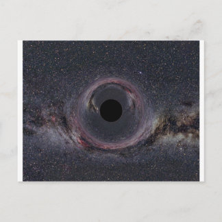 Black Hole Milky Way Postkarte