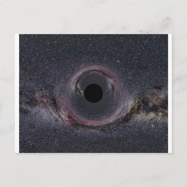 Black Hole Milky Way Postkarte (Vorderseite)