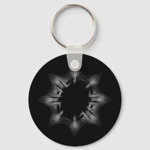 Black Hole Snowflake - Schlüsselanhänger