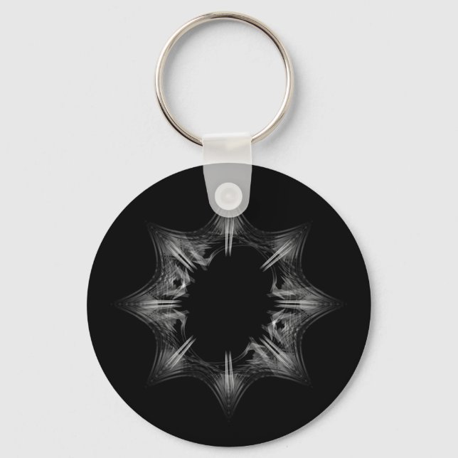 Black Hole Snowflake - Schlüsselanhänger (Vorderseite)