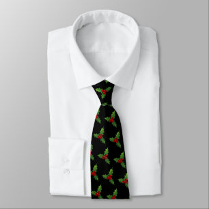 Black Holly Motif Krawatte
