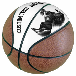 Black Horse Basketball mit benutzerdefiniertem Tex