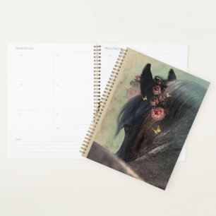 Black Horse Friesian Horse - Kalender, Planer
