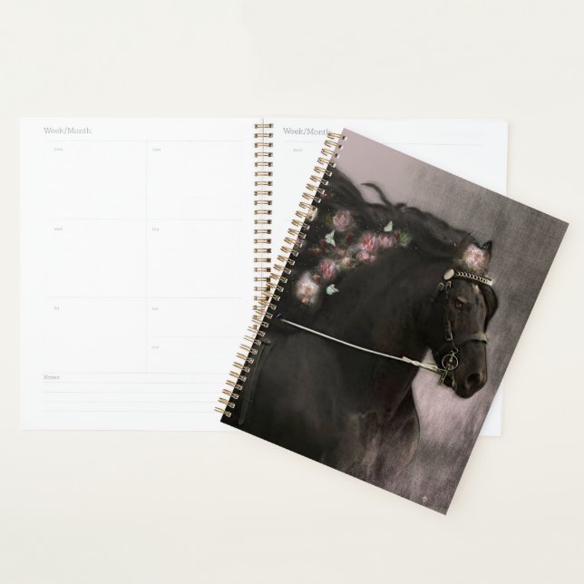 Black Horse Friesian Horse - Kalender, Planer (Anzeige)