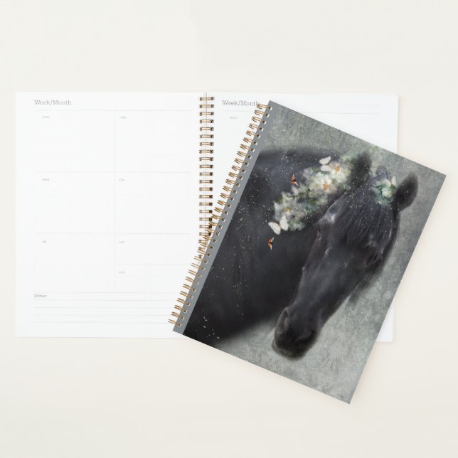 Black Horse Friesian Horse - Kalender, Planer (Anzeige)