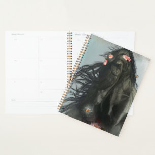 Black Horse Friesian Horse - Kalender, Planer