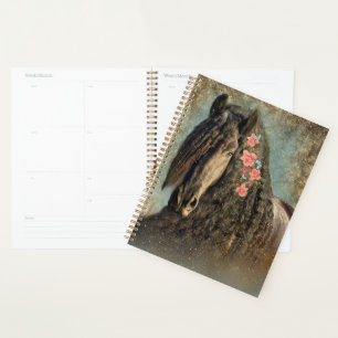 Black Horse Friesian Horse - Kalender, Planer