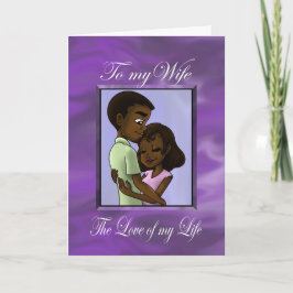 Black Husband und Ehefrau Karte