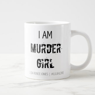 Black 'I am Murder Girl' Jumbo Tasse - Lilah Liebe