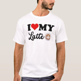 Black I Liebe Mein Latte T-Shirt