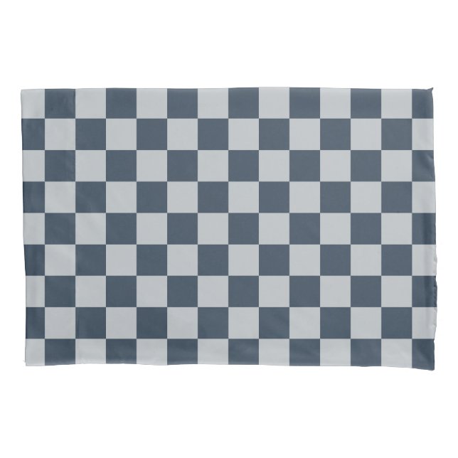 Black ice checkered board pattern kissenbezug (Vorderseite-Links)