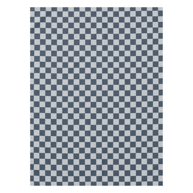 Black ice checkered board pattern tischdecke (Vorderseite)