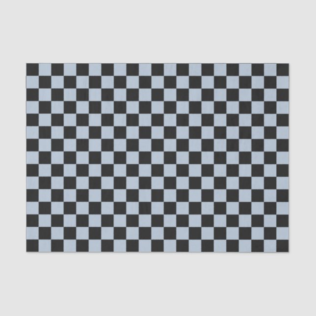 Black ice checkered pattern seidenpapier (Vorderseite)