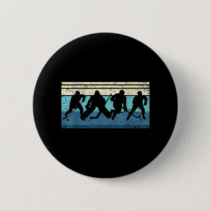 Black Ice Hockey Button